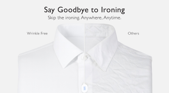 Wrinkle-free shirt performance